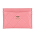 Chanel Classic Card Holder, &pound;320, Accessories, Pink, Leather, Front view
